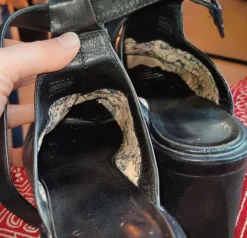 Vagabond muiltjes/clogs met hak