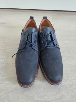 Van Lier schoenen, man, maat 44, blauw/bruin.