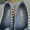 Verkaufe Herren Slipper blau/beige gestreift