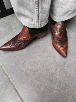 Vic Matié chaussures talon marron sandalo