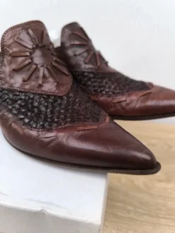 Vic Matié chaussures talon marron sandalo