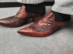Vic Matié chaussures talon marron sandalo