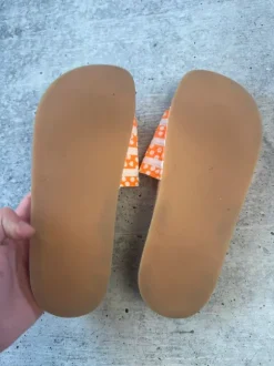 Vintage Adidas Adilette Slides Made in Yugoslavia Navy White Rare 90s
