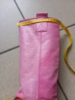 Vintage bottes cuir rose.37