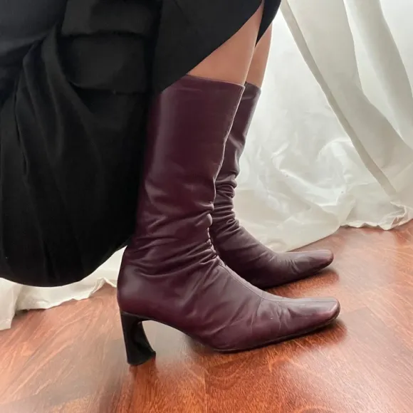 Vintage Italian leather heels