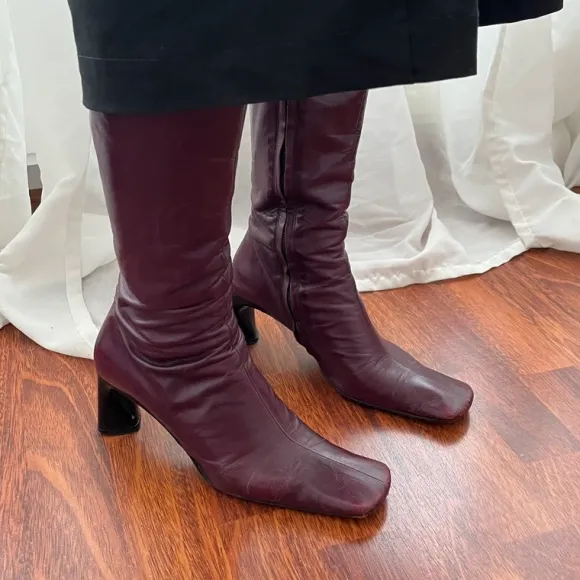 Vintage Italian leather heels