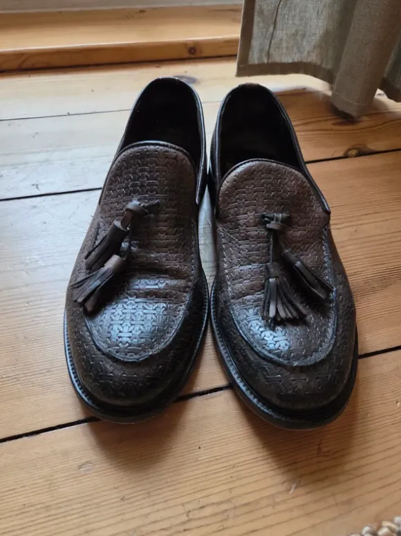 Vintage Loafer Italien geflochten
