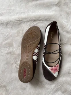 Vintage sportliche Ballerina Schmetterling y2k Sommer Schuhe Sandalen coquette rieker Ibiza Style