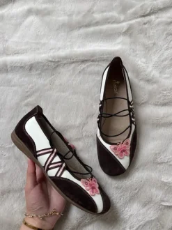 Vintage sportliche Ballerina Schmetterling y2k Sommer Schuhe Sandalen coquette rieker Ibiza Style