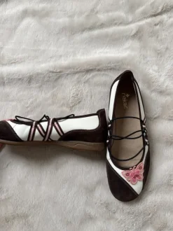 Vintage sportliche Ballerina Schmetterling y2k Sommer Schuhe Sandalen coquette rieker Ibiza Style
