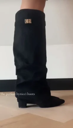 Viralen Shark boots in schwarz