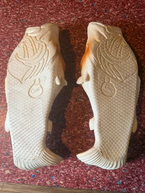 Vis slippers maat 46