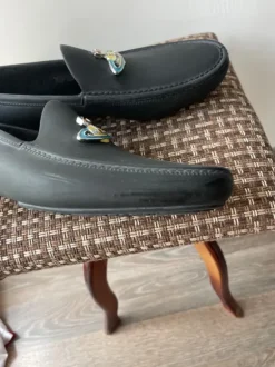 Vivienne Westwood Melissa Black Orb Loafers Moccasins EU 42