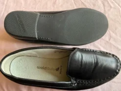 Waldläufer Slipper schwarz Gr 5 38 Weite H bequem wie neu