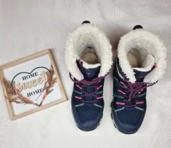 Warme Landrover Winterstiefel / Boots für Mädchen – Gr. 35 – Blau/Pink/Mint