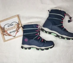 Warme Landrover Winterstiefel / Boots für Mädchen – Gr. 35 – Blau/Pink/Mint