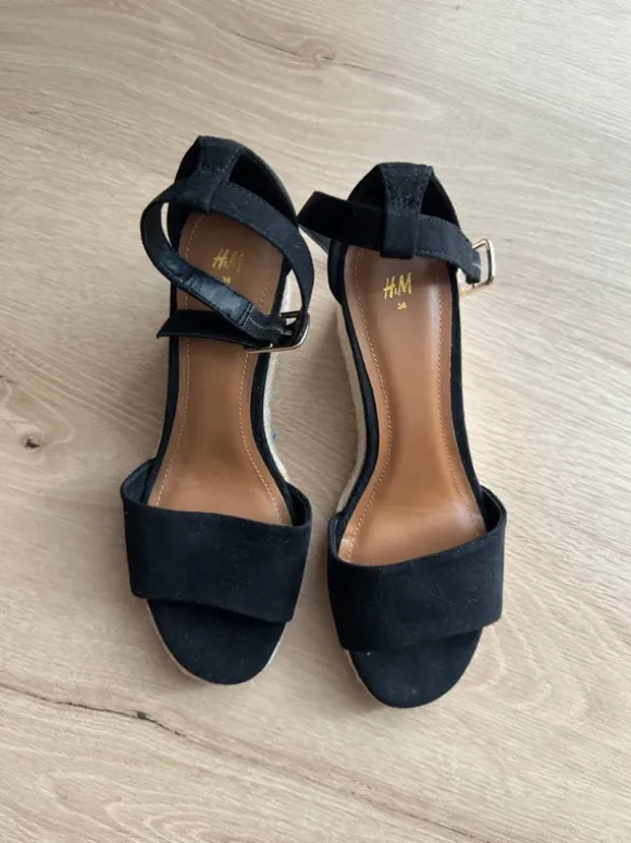 Wedges schwarz H&M Größe 36