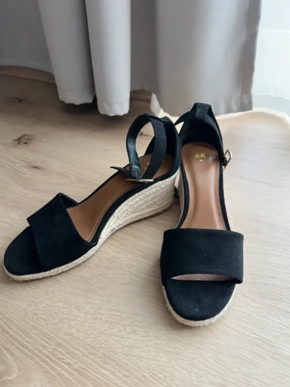 Wedges schwarz H&M Größe 36