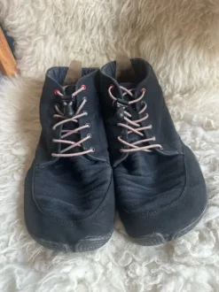 Wildling Schuhe, barfuß Schuhe, schwarz mit neuer Innen Sohle