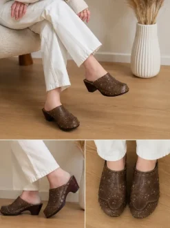 Yessica 38 Holzschuhe Stillettos Kitty Heely Y2K 2000 Vintage | Vinted