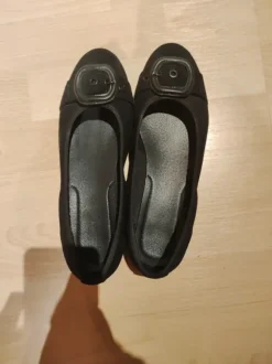 Y2k/Stockholm/cleangirl Ballerina mit Schnalle in schwarz Größe 40