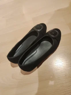 Y2k/Stockholm/cleangirl Ballerina mit Schnalle in schwarz Größe 40
