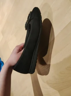 Y2k/Stockholm/cleangirl Ballerina mit Schnalle in schwarz Größe 40