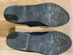 Zapatos azul marino con cremallera