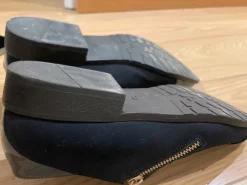Zapatos azul marino con cremallera