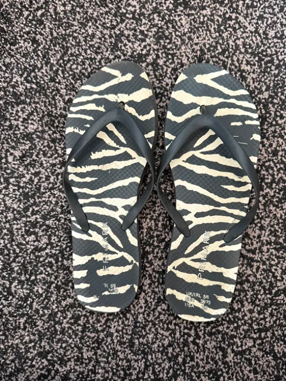 zebra schlappen sommer strand flip flops