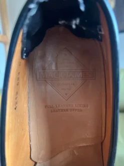 Zwarte leren loafers maat 39/40