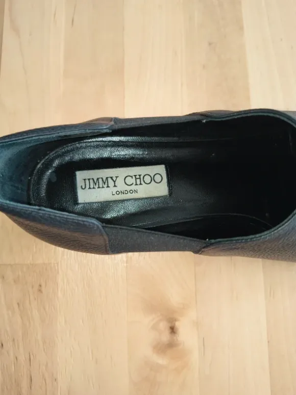 Zwarte moccasins van Jimmy Choo London