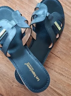 Zwarte slippers Les Tropeziennes